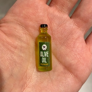 Miniature Dollhouse Olive oil cooking food kitchen fresh decor doll 1:12