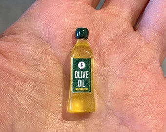 Miniature Dollhouse Olive oil cooking food kitchen fresh decor doll 1:12