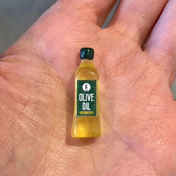 Miniature Dollhouse Olive oil cooking food kitchen fresh decor doll 1:12 phicen