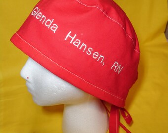 Personalized Embroidered Scrub Cap