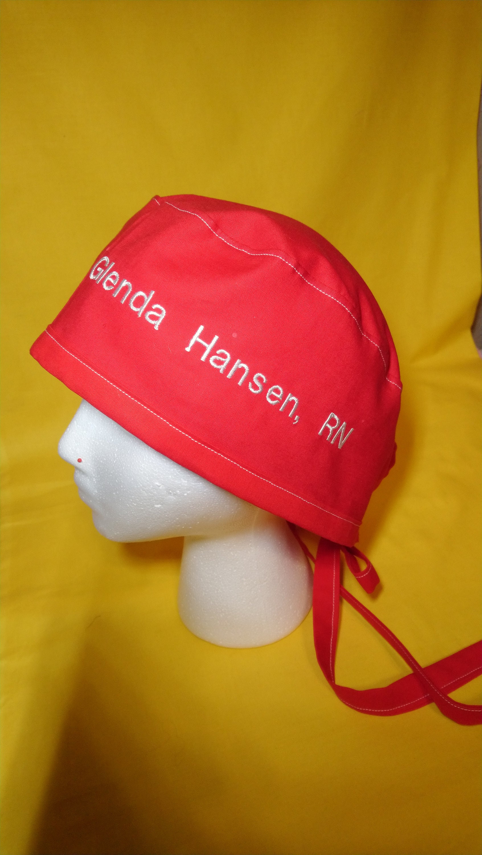 Personalized Embroidered Scrub Cap Etsy Singapore