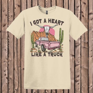 I Got A Heart Like A Truck, Country T-Shirt, Country Song, Lainey Wilson, Lainey Wilson Tee, Country Music T-Shirt