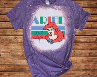 Bleached Ariel Shirt: Little Mermaid Graphic Tee