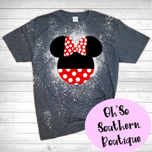 Minnie Head Bleached Shirt