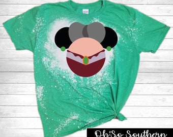Evil Stepmother Mickey Ears  Bleached Shirt
