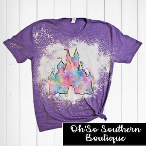 Water Color Disney Castle Shirt, Disney Castle Graphic Tee, Disney TripT-Shirt,