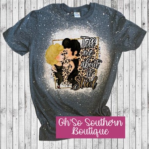 Tell Me About It Stud Bleached Shirt, Retro Movie Shirt, Grease Graphic Tee, Grease Costume, Rydell High Shirt