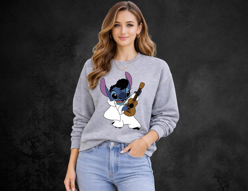 Elvis Stitch Shirt, Stitch Graphic Tee, Lilo and Stitch Shirt, Disney Trip T-Shirt Bild 5