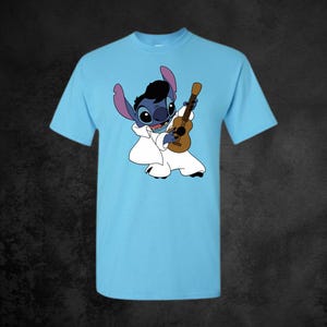 Elvis Stitch Shirt, Stitch Graphic Tee, Lilo and Stitch Shirt, Disney Trip T-Shirt Bild 4