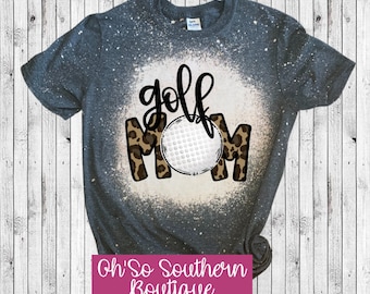 Golf Mom Bleached Shirt