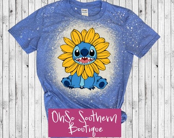 Stitch  Sunflower Bleached Shirt