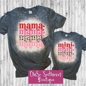 Mama & Mini Valentines Day Bleached Shirt