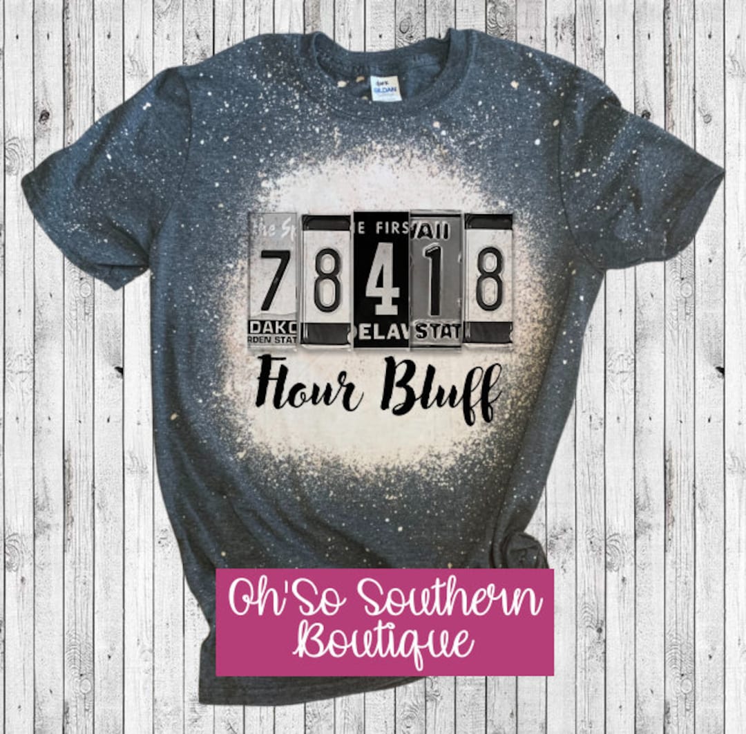Custom Zip Code License Plate Bleach T-shirt - Etsy