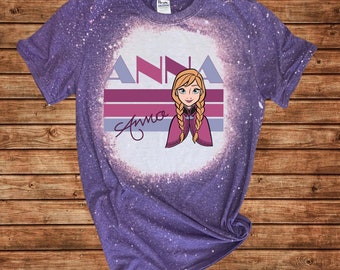 Princess Anna Bleached and non bleached Shirt, Princess Anna T-shirt,  Anna Shirt,  Disney Shirt,  Disney Trip t-Shirt,  Disney Gift