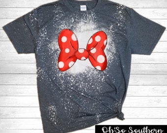 Minnie Bow Bleached Shirt