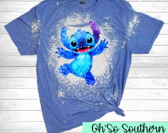 Water Color Stitch Shirt, Stitch Graphic Tee, Disney Trip Shirt, Lilo and Stitch T-Shirt