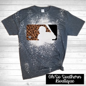 Leopard Baseball Logo Bleached Shirt