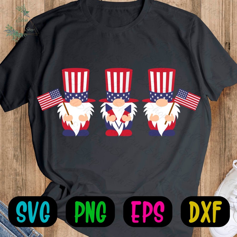 Download American Gnomes SVG Memorial Day Svg 4th Of July Svg | Etsy