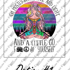 Im Mostly Peace Love and Light and a Little go Fck Yourself 12oz Wine Tumbler Anti-Slip Silicone Bottom This can be personalized Option 1
