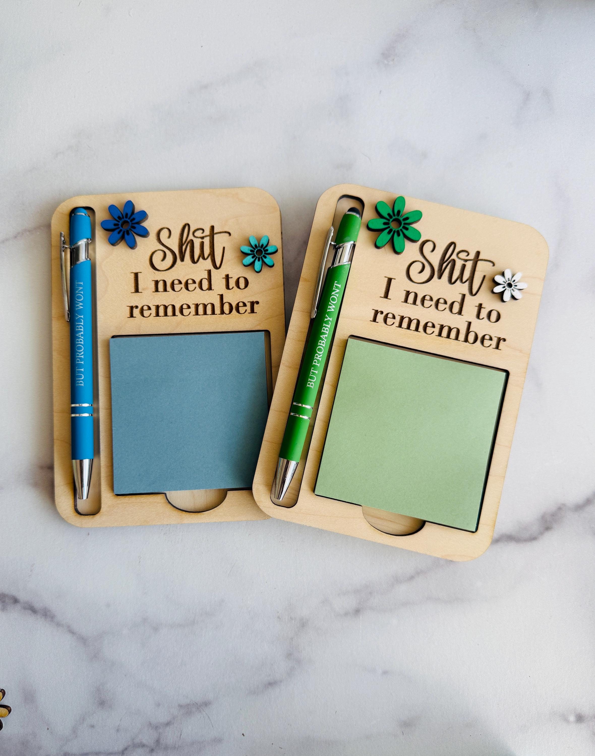 Funny Notepad Holder & Pen Set: Sarcastic Office Desk Gift - Etsy