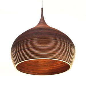 Wooden lamps Rustic chandelier Curved lamp - LUXURIA L50