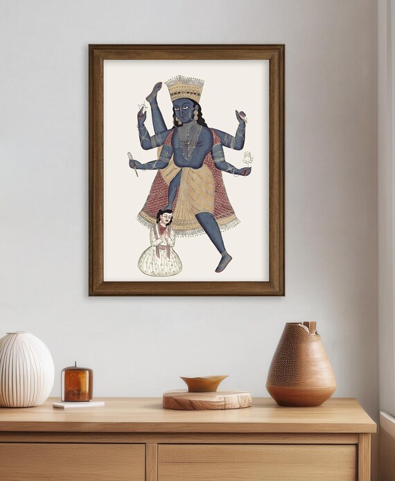 シヴァとヴィシュヌ神、ヒンドゥー教、伝統的絵画 il_fullxfull