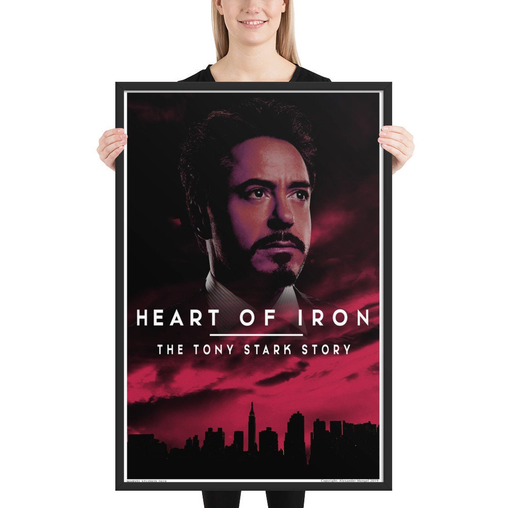 Heart Of Iron The Tony Stark Story Framed poster Etsy