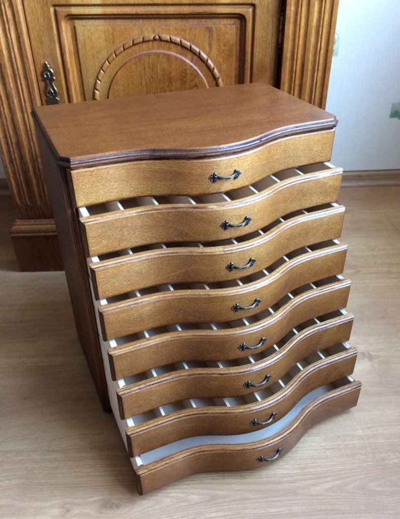 Bent drawers Floss bobbin organizer Crossstitching Etsy