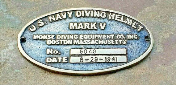 Antik Messing Scuba Marine Taucher Taucher Helm US Navy Mark V voller Größe