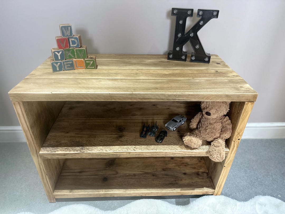 Rustic Storage Unit | Double Depth (45cm) | Toy Storage Made From Solid ...