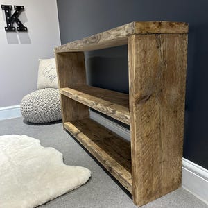Rustic Storage Unit | Bookshelf | Toy storage made from solid reclaimed pine wood