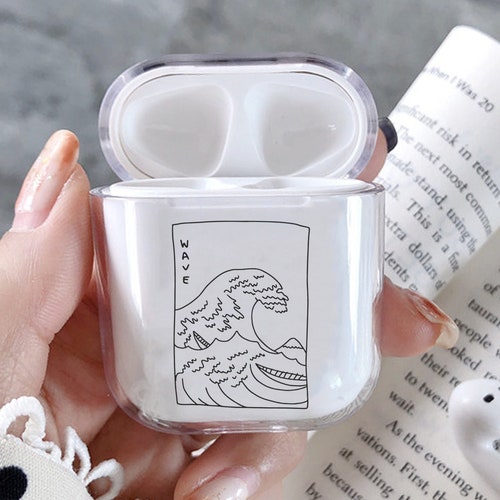 Great Wave off Kanagawa Airpods Japanese Wave Apple Airpods Etsy