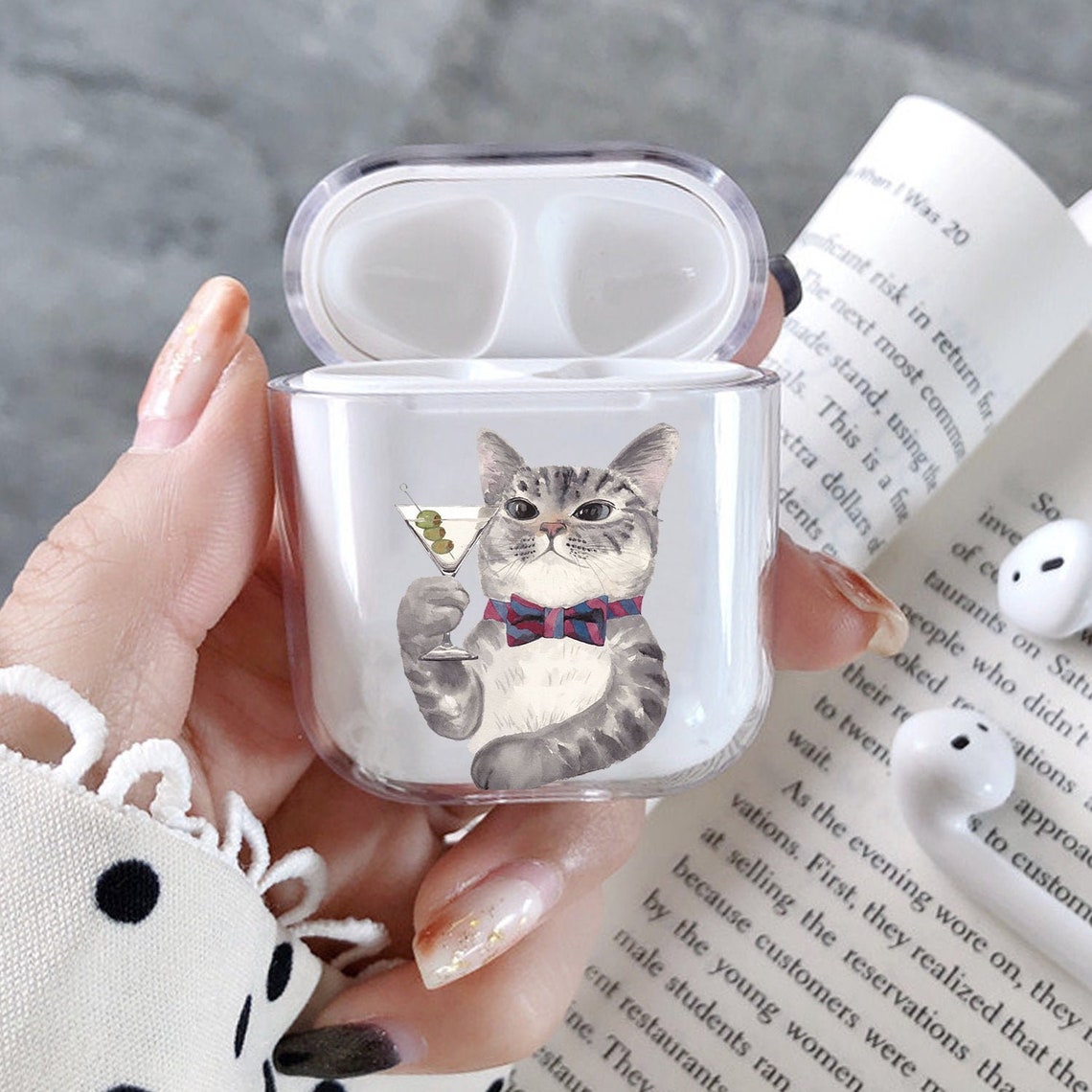 Cute Cat AirPods case funny cat AirPods Pro Holder kitten Etsy