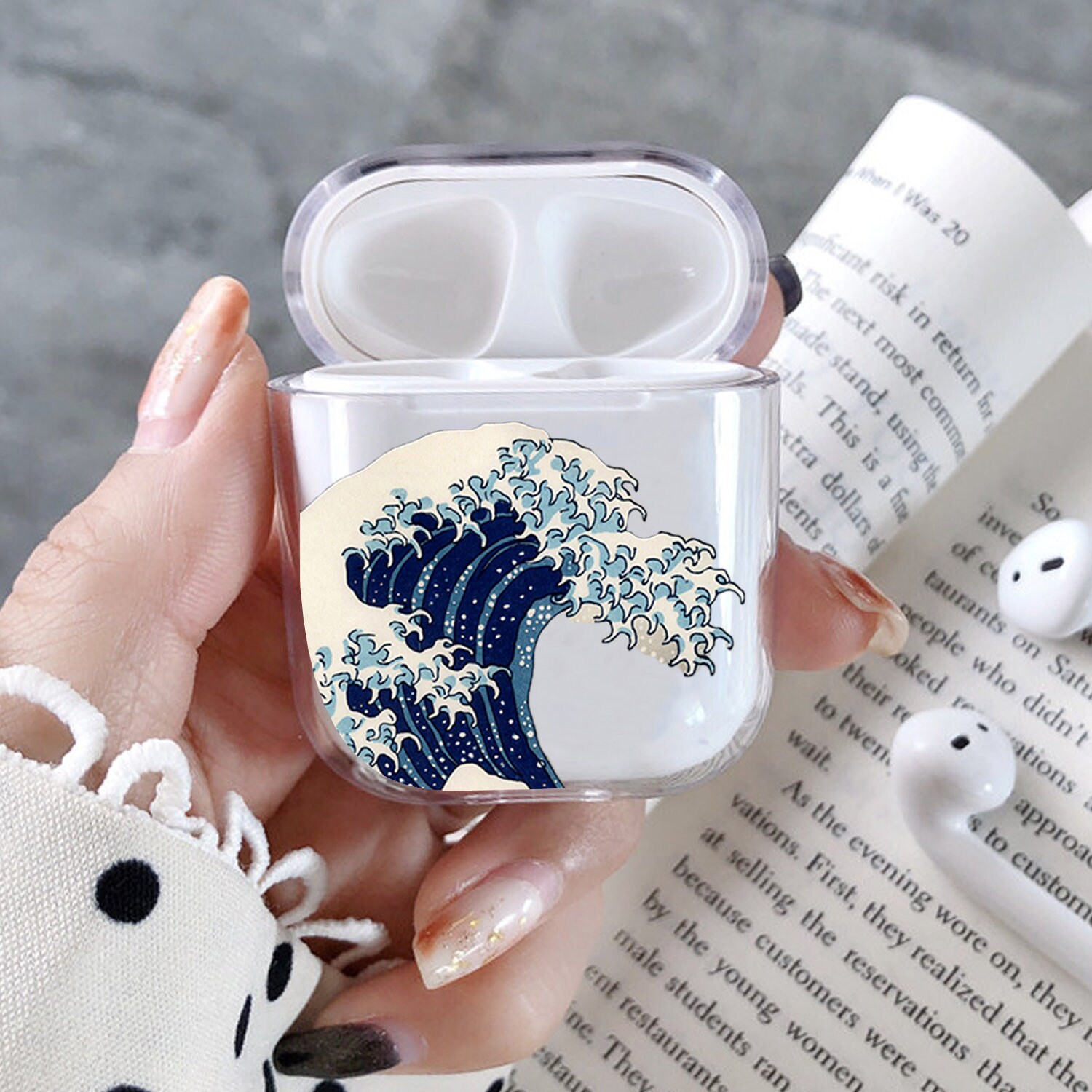 Airpods Case Great Wave off Kanagawa Case Wave Airpods Pro | Etsy