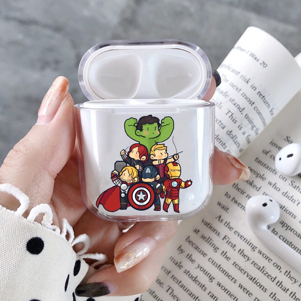 Cute AirPods case clear AirPod Holder Cartoon AirPods Case Etsy