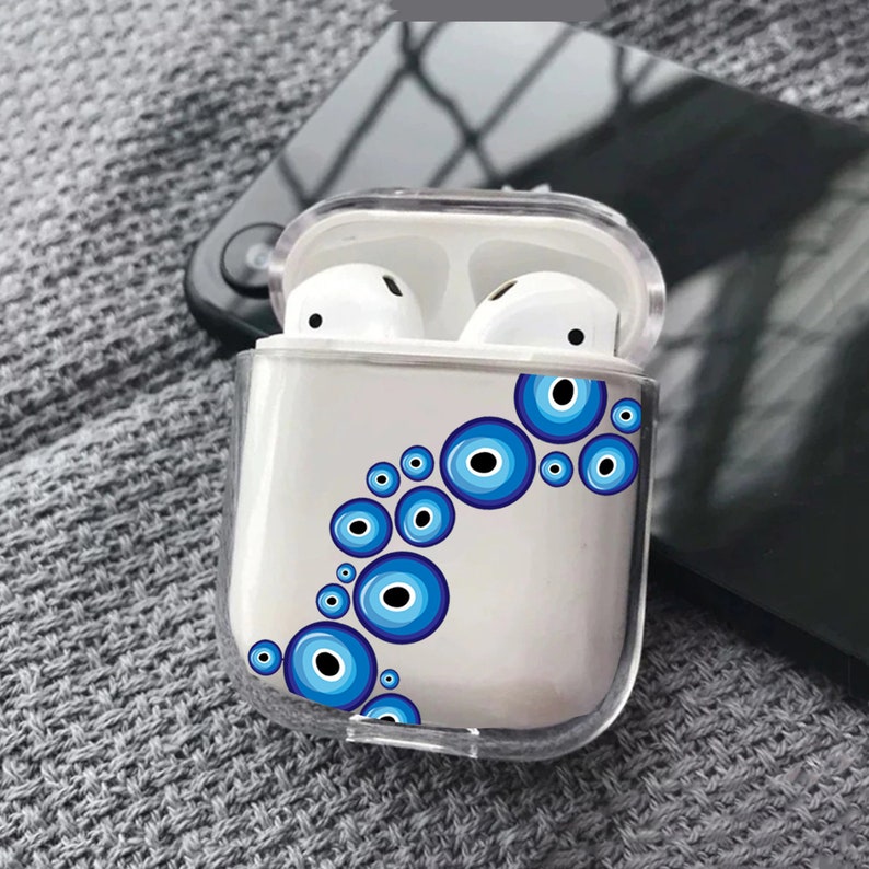 Evil Eye Airpods Case Boho Air Pod Pro Case Cover for Airpods 3 Clear