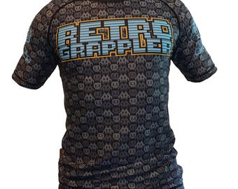 8-Bit Grey Rash Guard