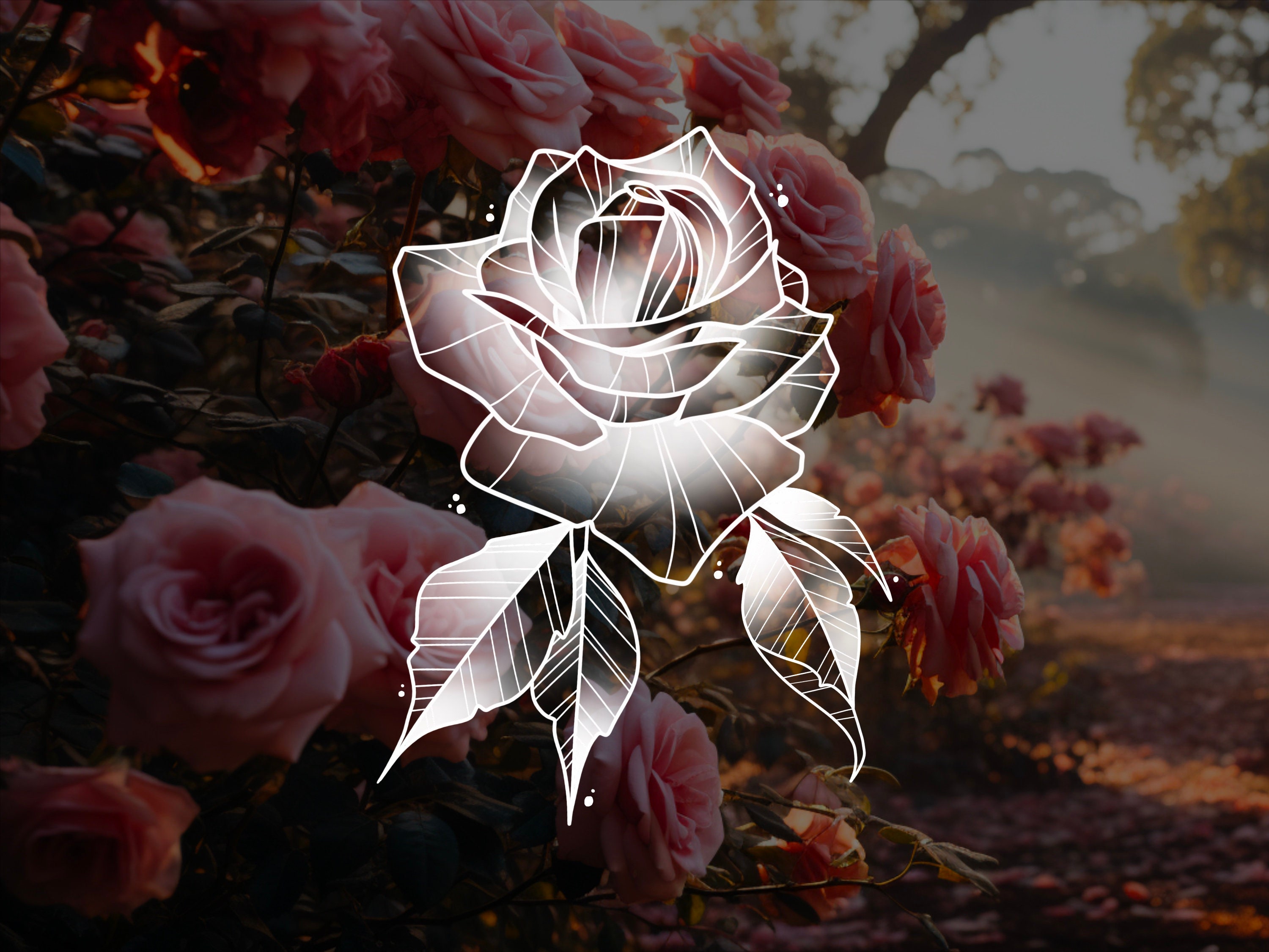 Procreate Rose Tattoo Brush Set Photoshop preview 6