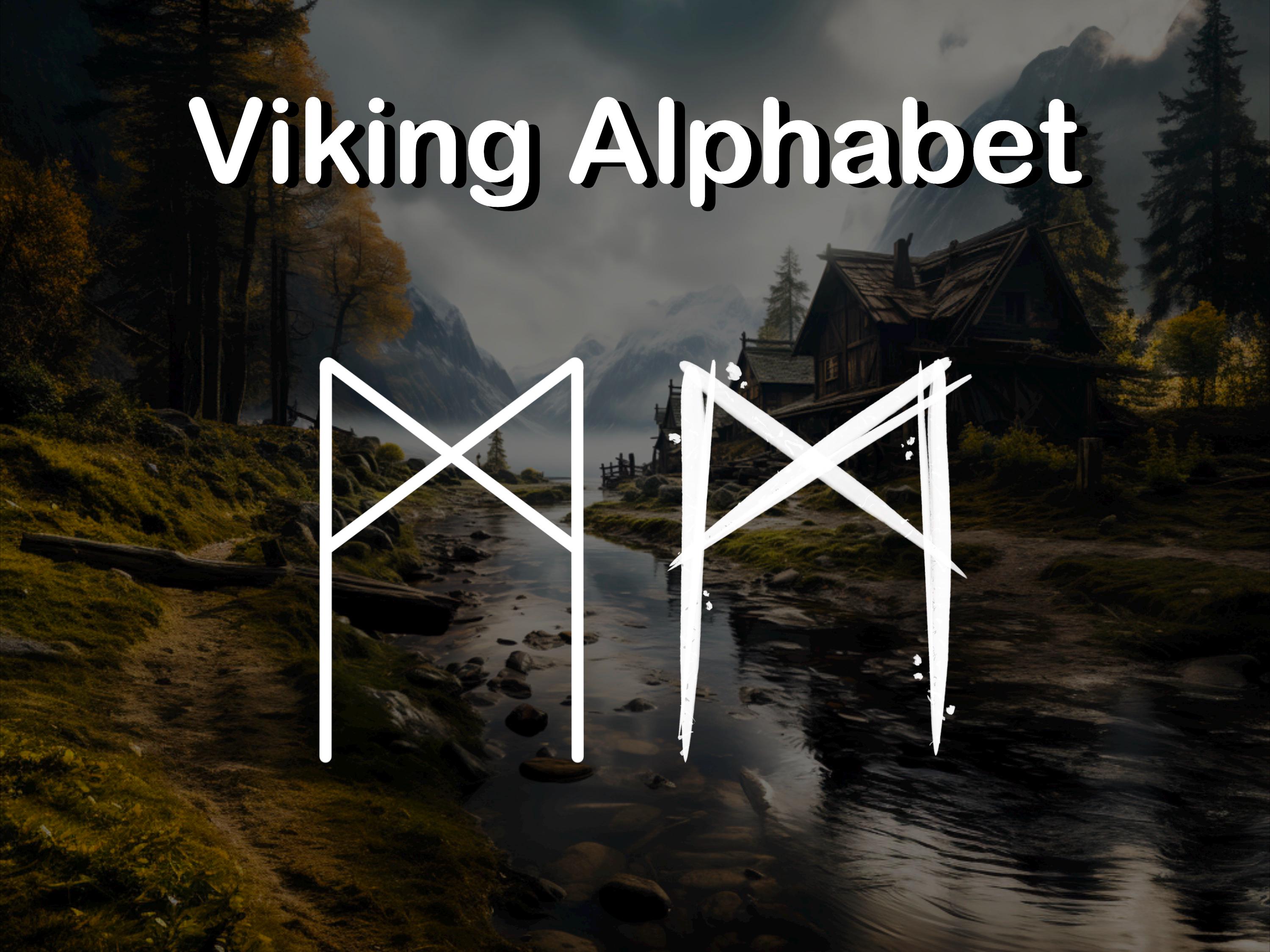 Photoshop Viking Nordic Runes Stamp Set ABR preview 5