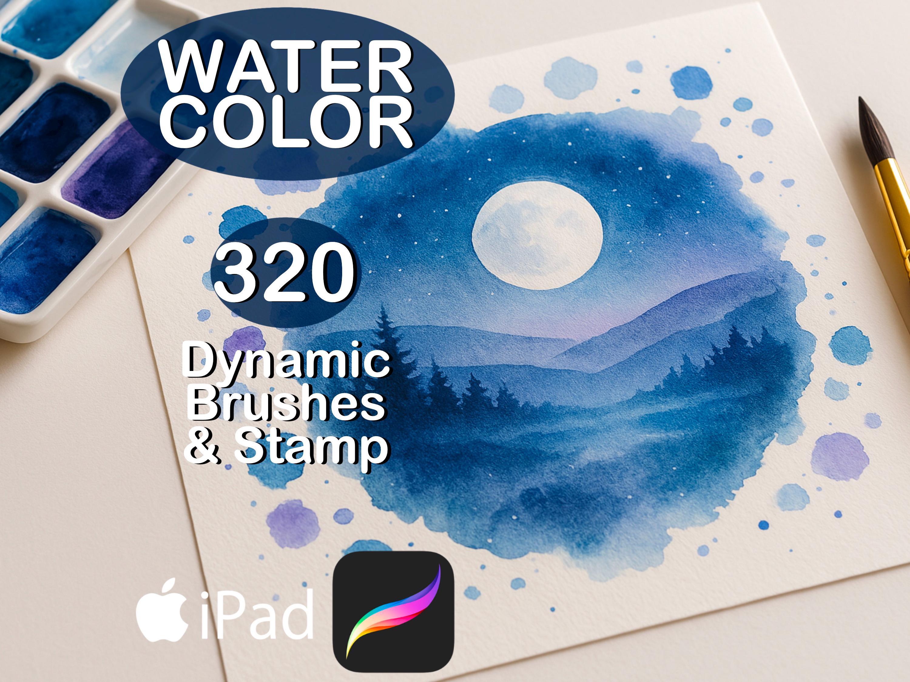 Procreate Watercolor Brush Set