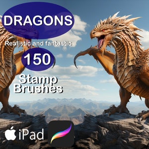 Procreate Dragon Stamp Brush