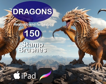 Procreate Dragon Stamp Brush