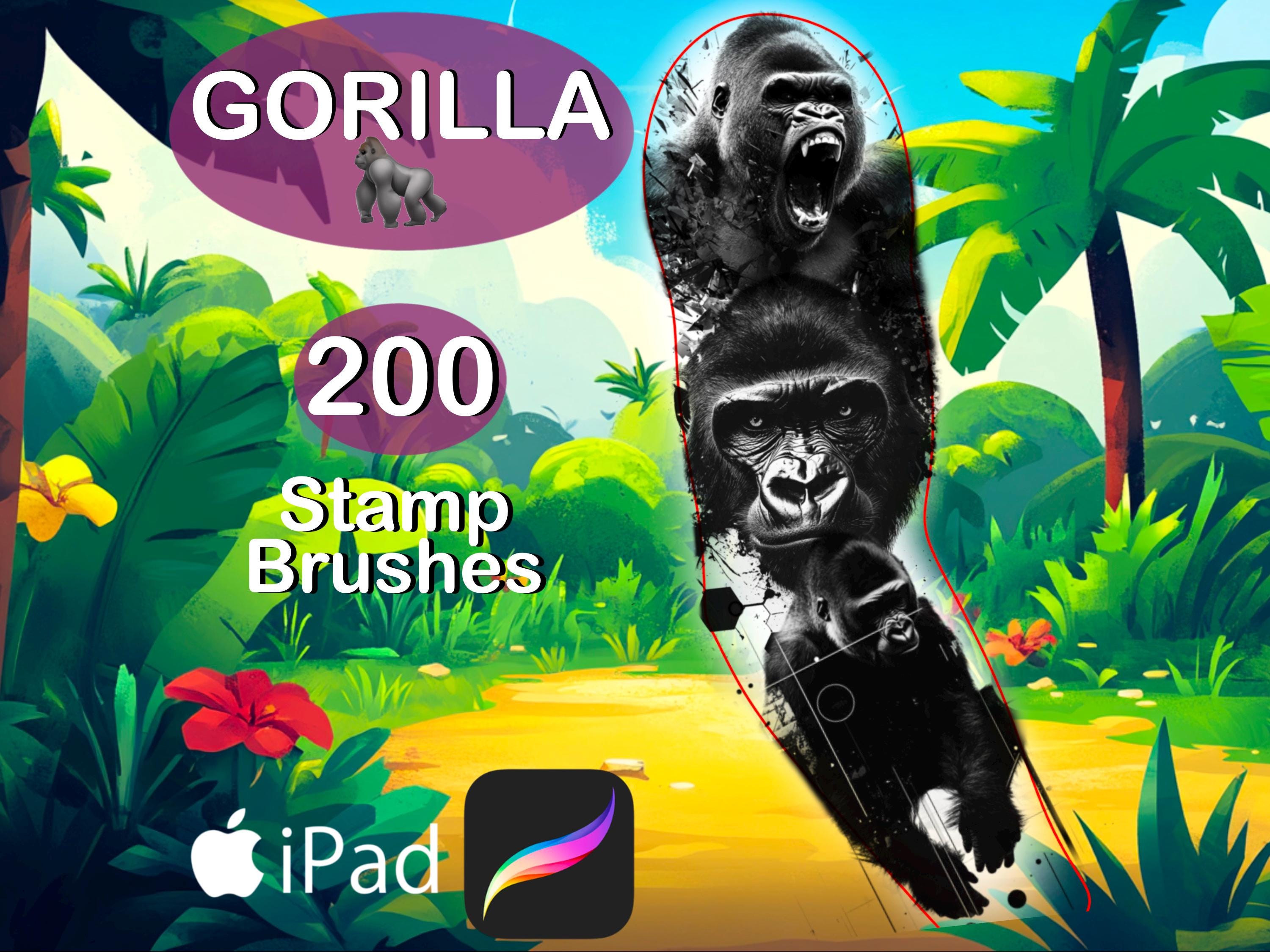 Procreate Gorilla Tattoo Brush Set
