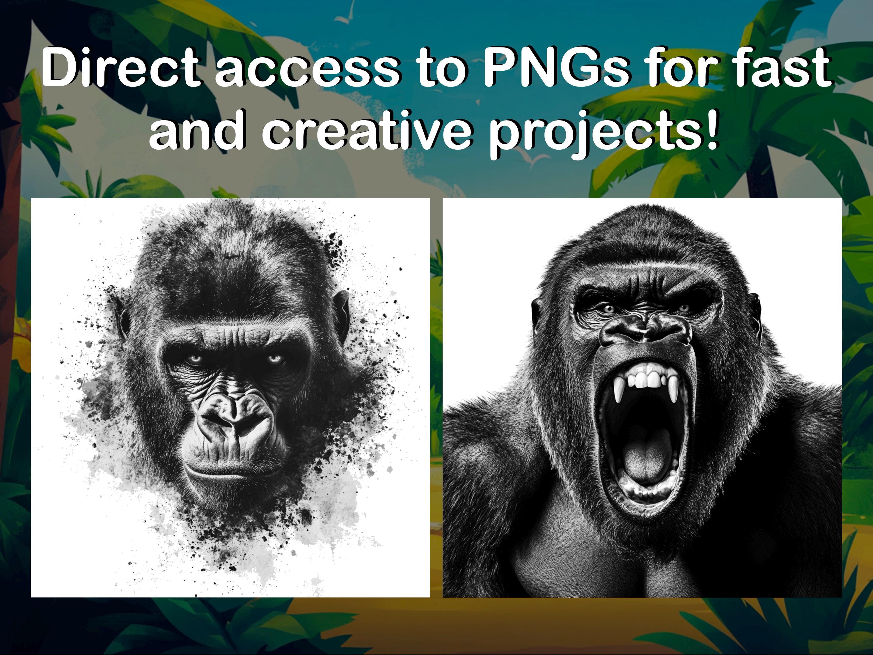Procreate Gorilla Tattoo Brush Set preview 5