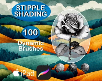 Procreate Stipple Shading Dot Shading Brush Stamps