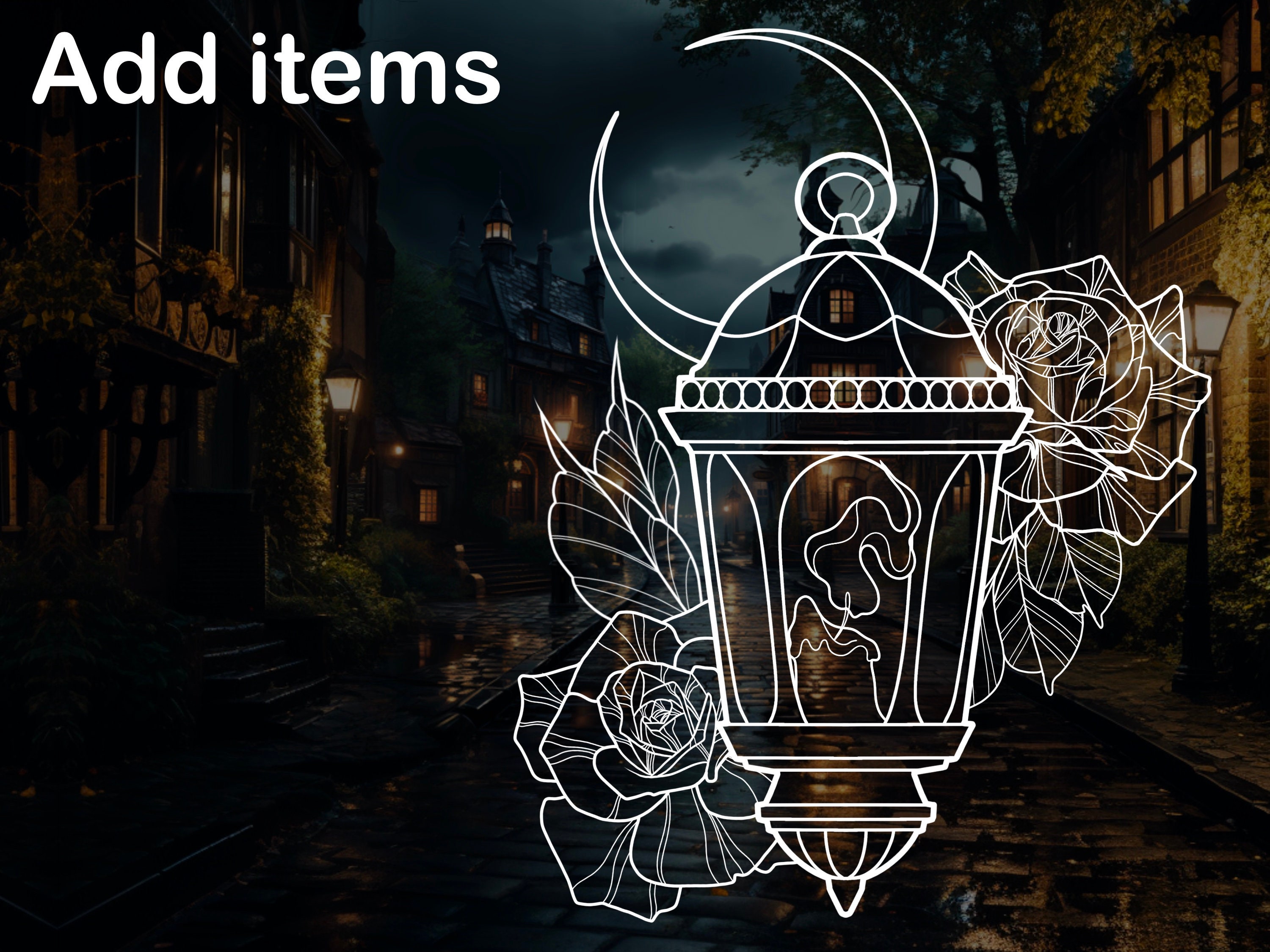 Procreate Torch & Lantern Brush Stamp preview 7