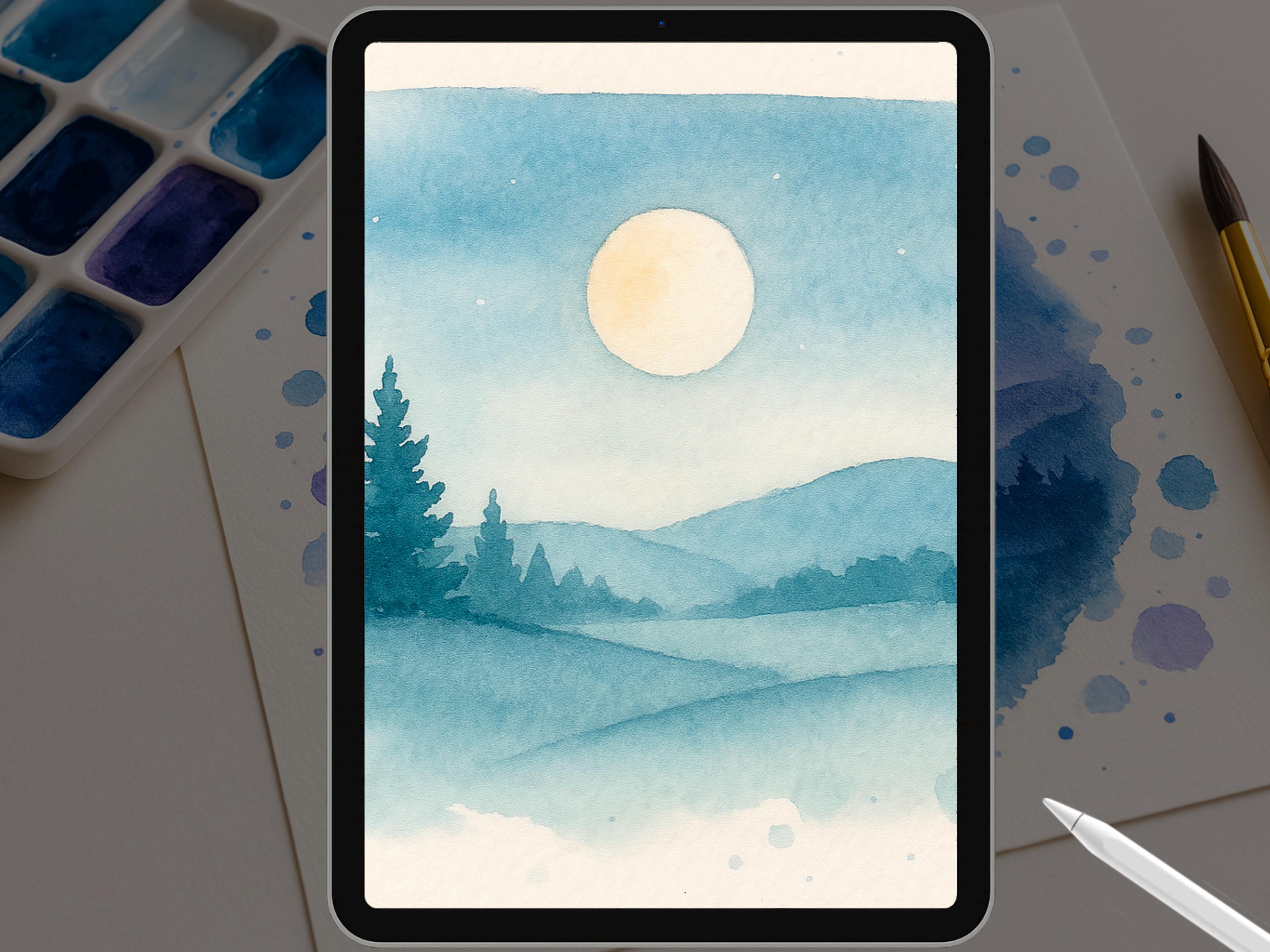 Procreate Watercolor Brush Set preview 7
