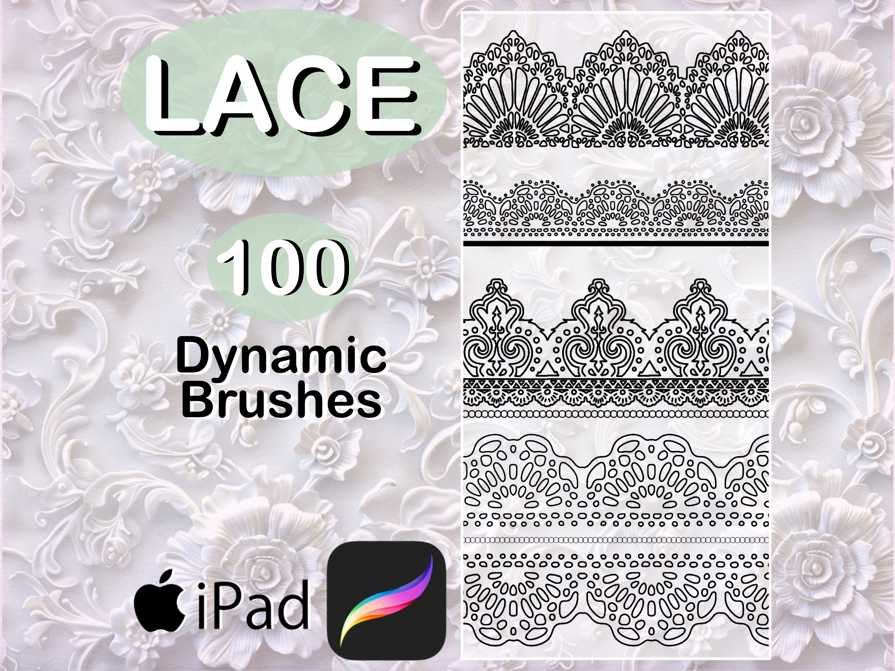 Procreate Lace Brush Set