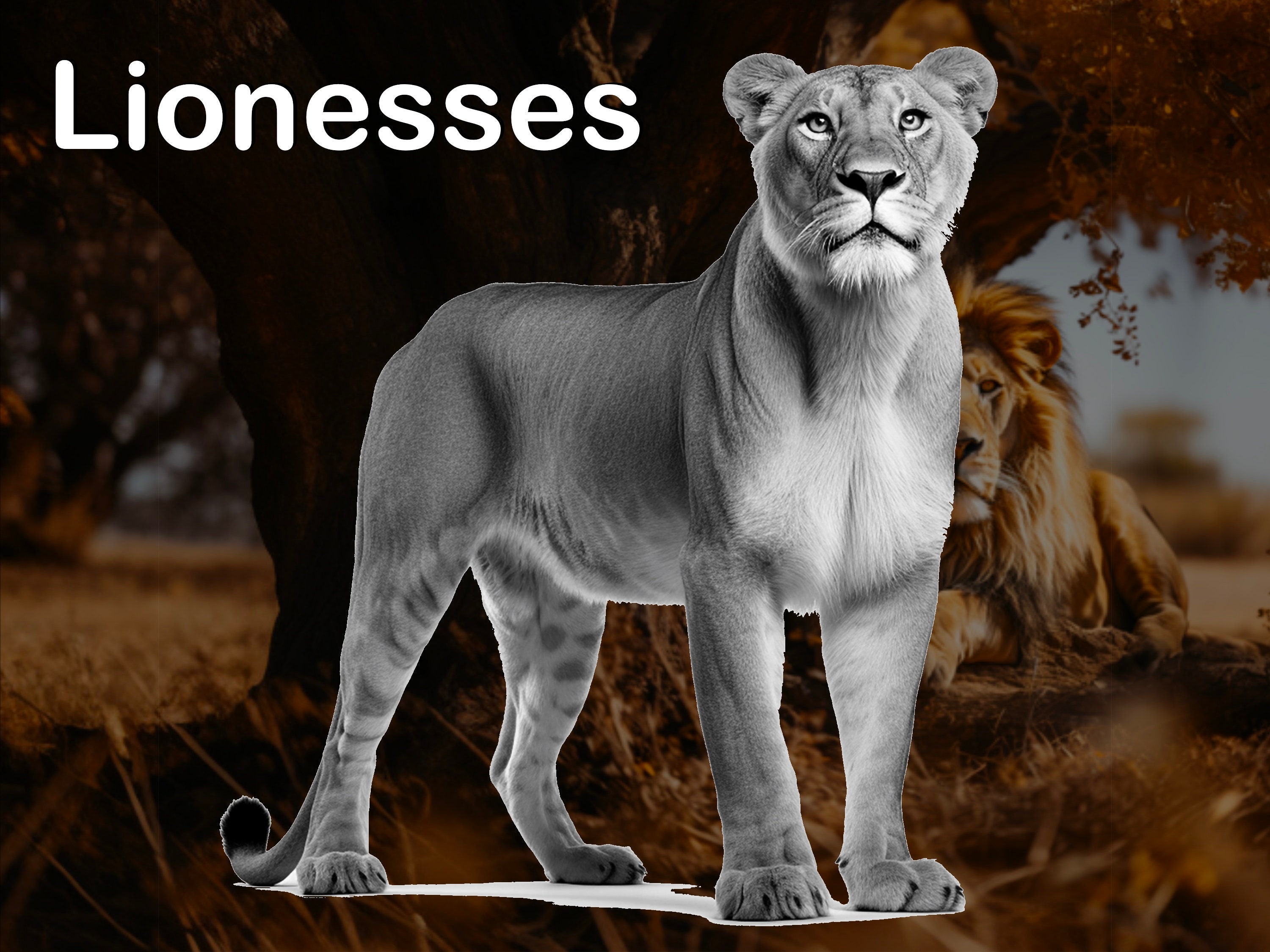 Procreate Lion Realistic Brush Stamps Photoshop preview 6