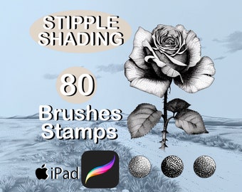 Procreate Stipple Shading Dot Shading Brush Stamps